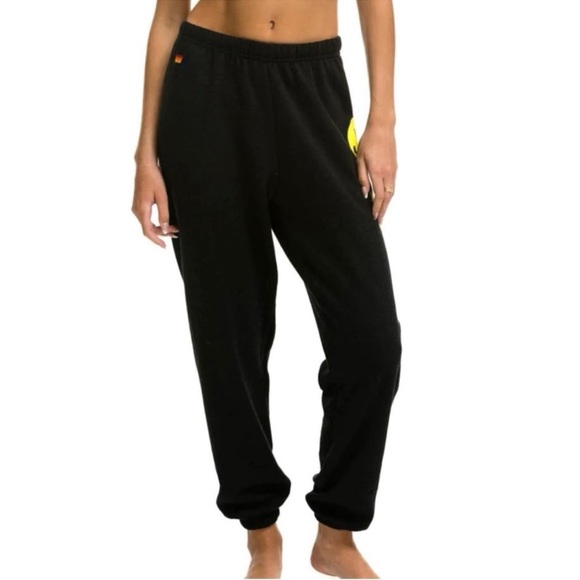 Aviator Nation O Smiley Sunset Sweatpants Women's Size L - Picture 7 of 16